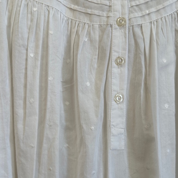 Charter Club White Sleeveless Maxi Nightgown 100% cotton - Picture 3 of 4